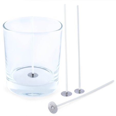 Pavios encerados 12 cm + porta pavio