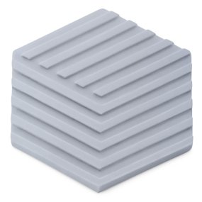Molde posavasos hexagonal rayado
