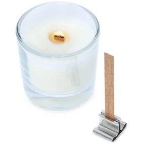 Mèche en bois petit pour bougies 6 x 60 mm Mèche en bois petit pour bougies 6 x 60 mm