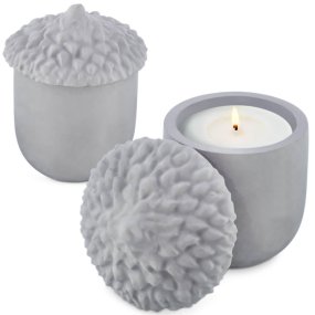 Molde bolota recipiente com tampa de velas Molde bolota recipiente com tampa de velas