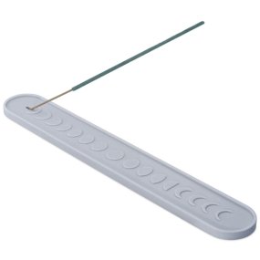 Moule porte encens ovale avec des lunes