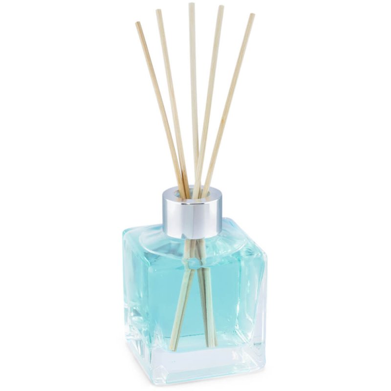 Frasco mikado quadrado 120 ml arruela de prata
