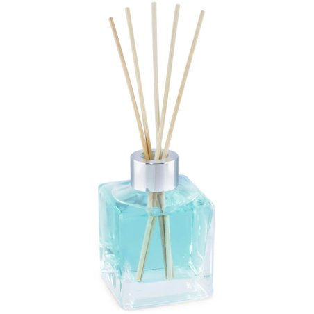 Frasco mikado quadrado 120 ml arruela de prata