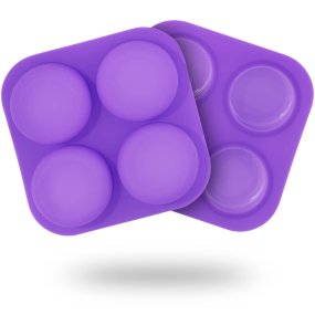 Molde silicona 4 pastillas redondas basic Molde silicona 4 pastillas redondas basic