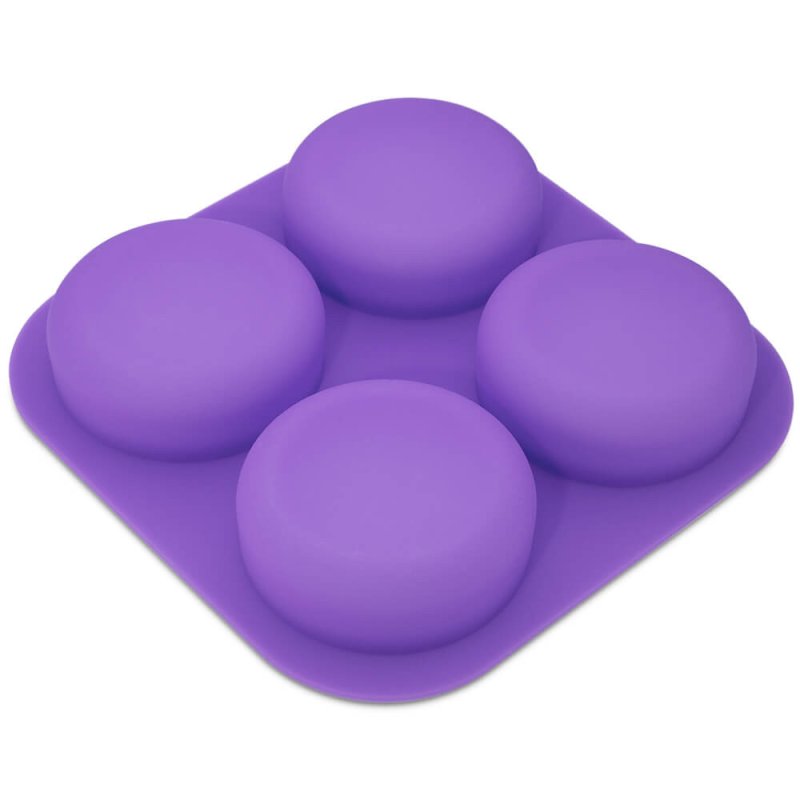 Molde silicone 4 pastilhas redondas basic - 2