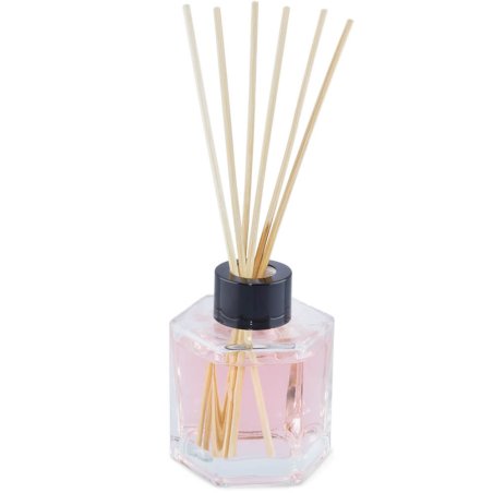 Flacon mikado hexagonel 100 ml avec bague noir en gros