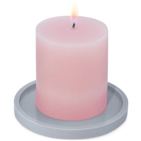 Molde prato grande com borda base para velas