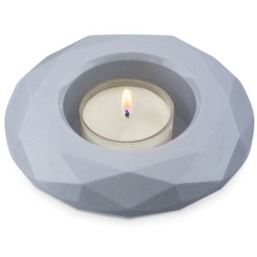 Molde porta-velas estrela geométrica