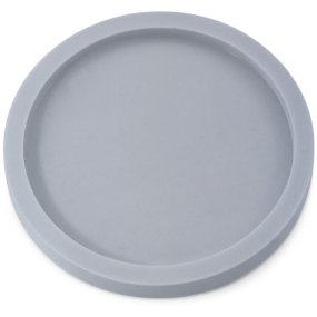 Molde plato pequeño con borde base para velas