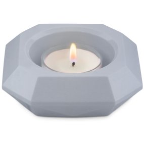 Molde porta-velas quadrado geométrico