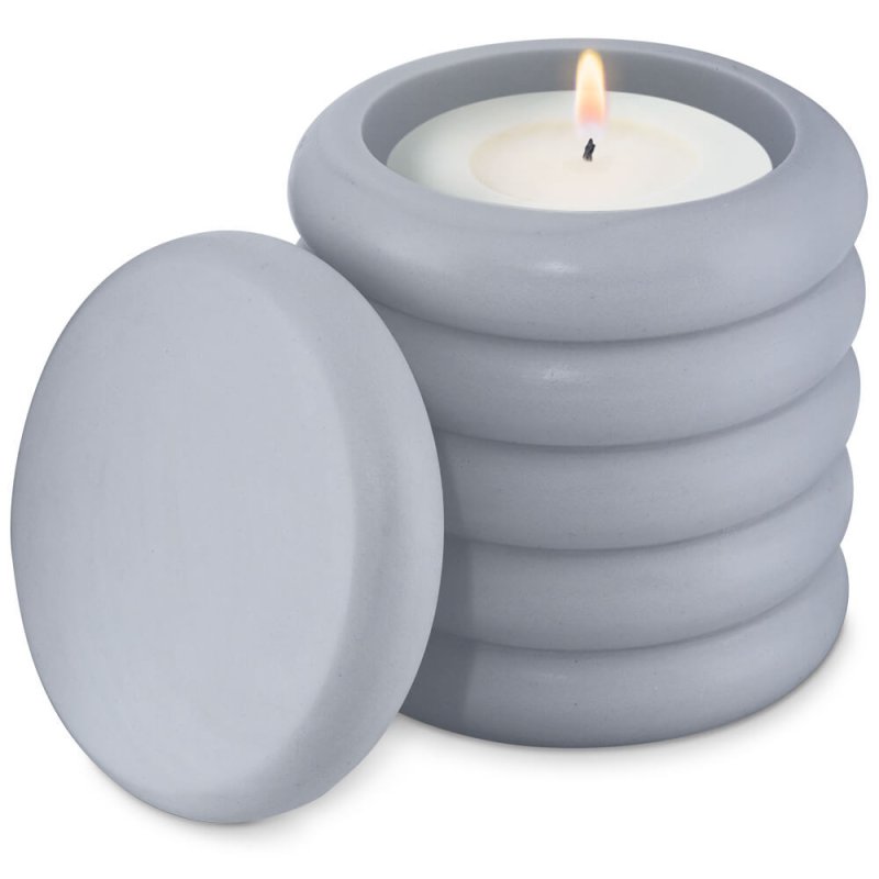 Molde recipiente twist com tampa para velas - 2