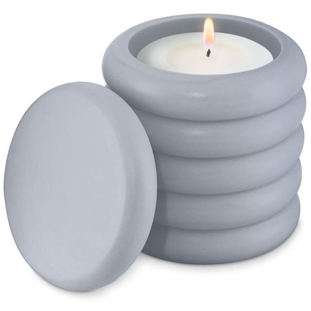 Molde recipiente twist com tampa para velas - 2