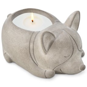 Molde perrito recipiente para velas Molde perrito recipiente para velas