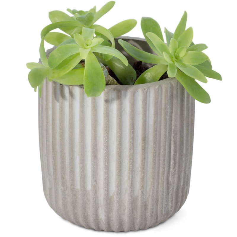 Molde tigela canelada para vasos para plantas de cimento - 1