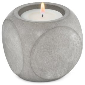 Molde cubo con circulos recipiente para velas Molde cubo con circulos recipiente para velas