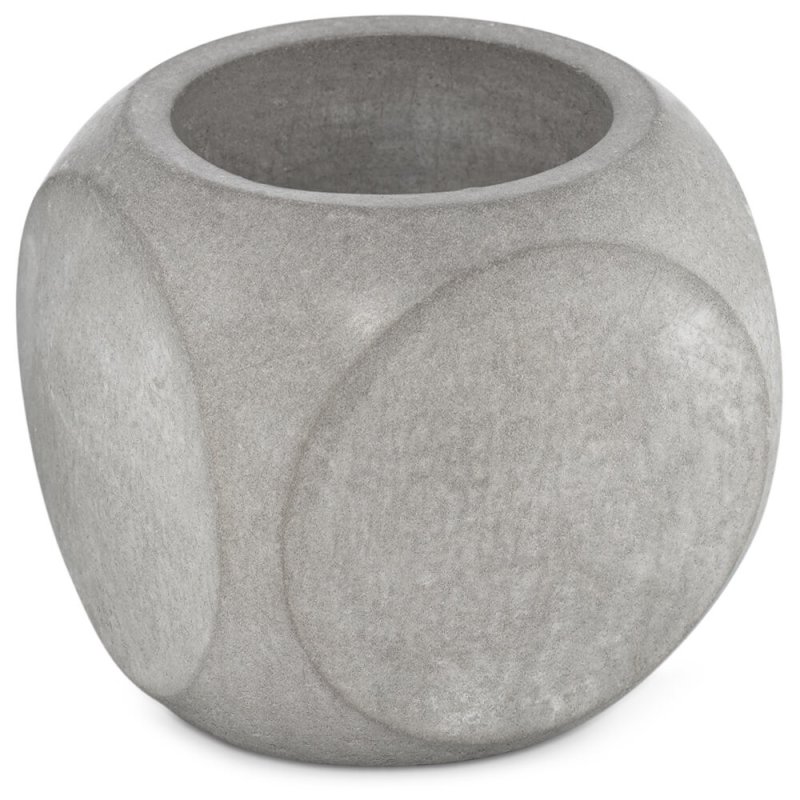Molde cubo com círculos para vasos para plantas de cimento - 2