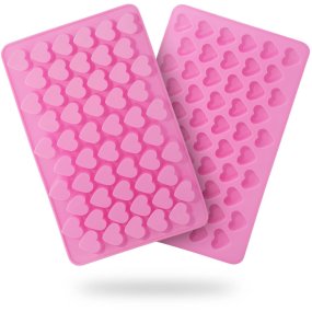 Molde silicone 55 mini corações Molde silicone 55 mini corações
