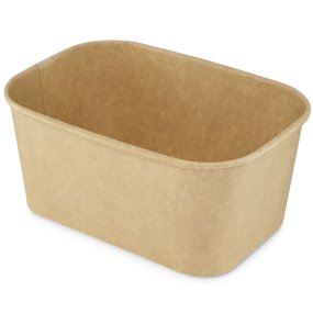 Banheira 1000 ml kraft sem tampa