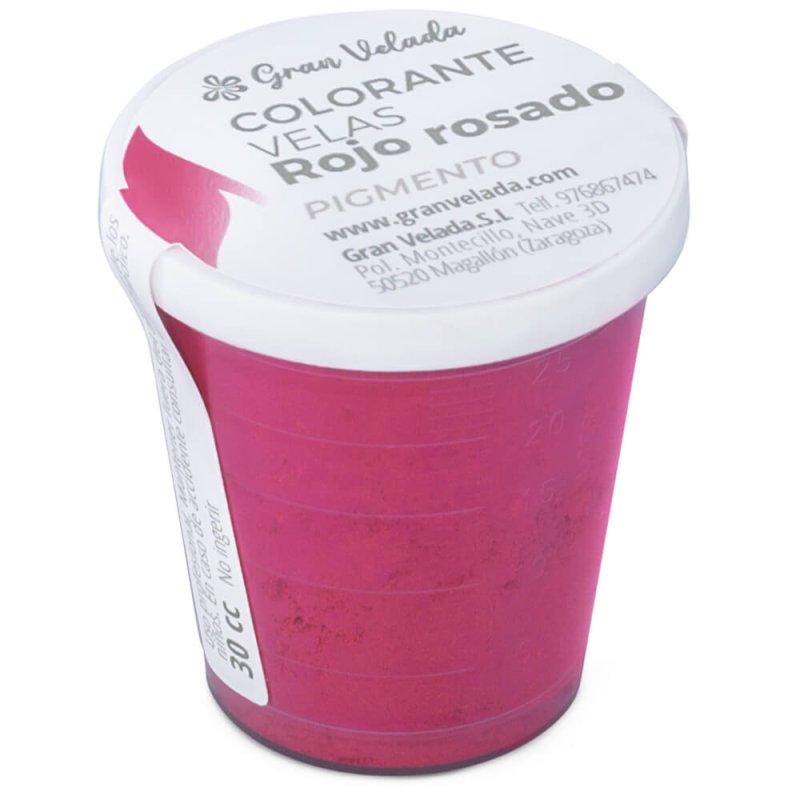 Colorant de bougie rose rouge pigment - 1