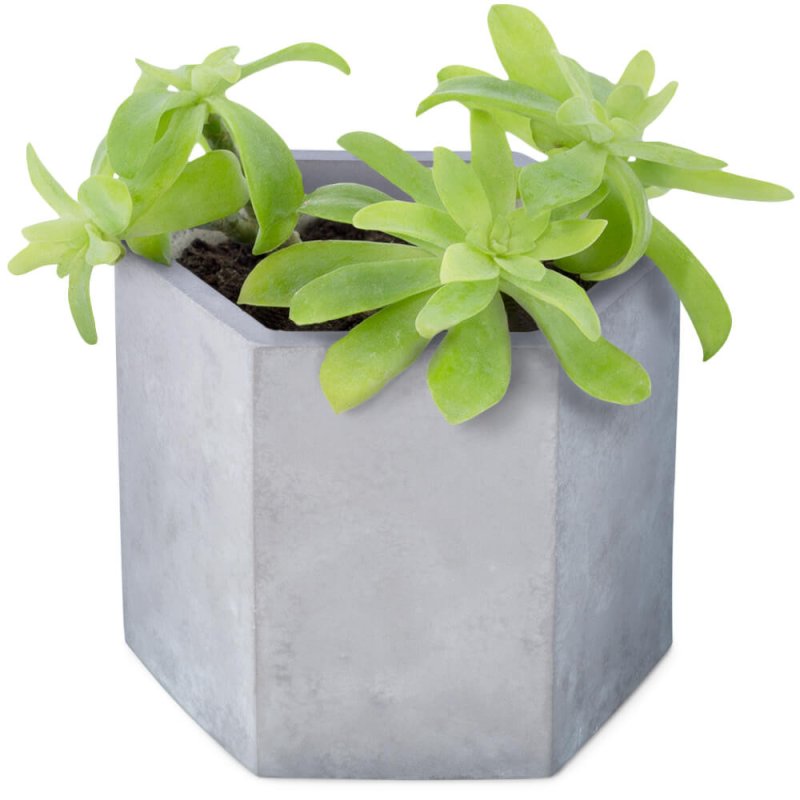 Molde hexagonal para vasos para plantas de cimento - 1