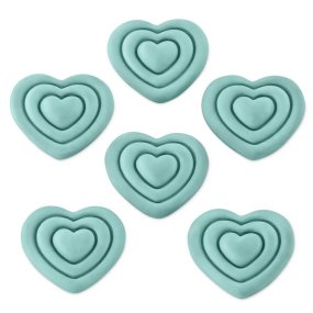 Molde 6 mini corazones Molde 6 mini corazones