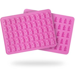 Molde silicone 50 mini ursos Molde silicone 50 mini ursos