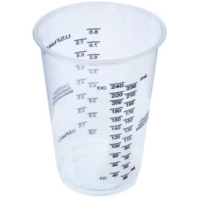 Gobelet à mesurer 240 ml en plastique jetable Gobelet à mesurer 240 ml en plastique jetable