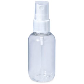 Botella 55 ml PET con pulverizador blanco Botella 55 ml PET con pulverizador blanco