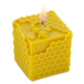 Molde vela baja cuadrada panal con abeja Molde vela baja cuadrada panal con abeja