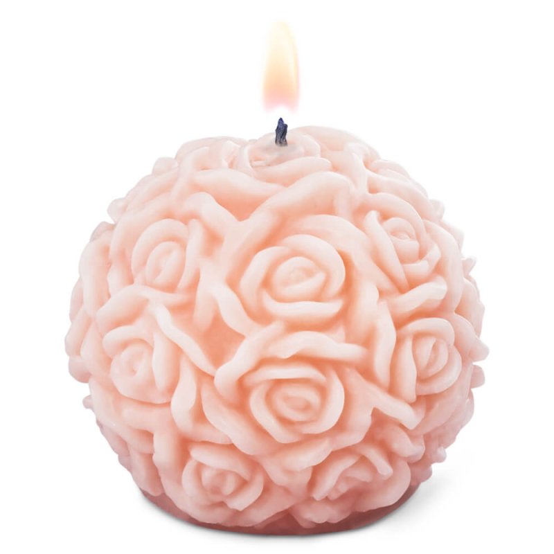 Molde bola con rosas talladas