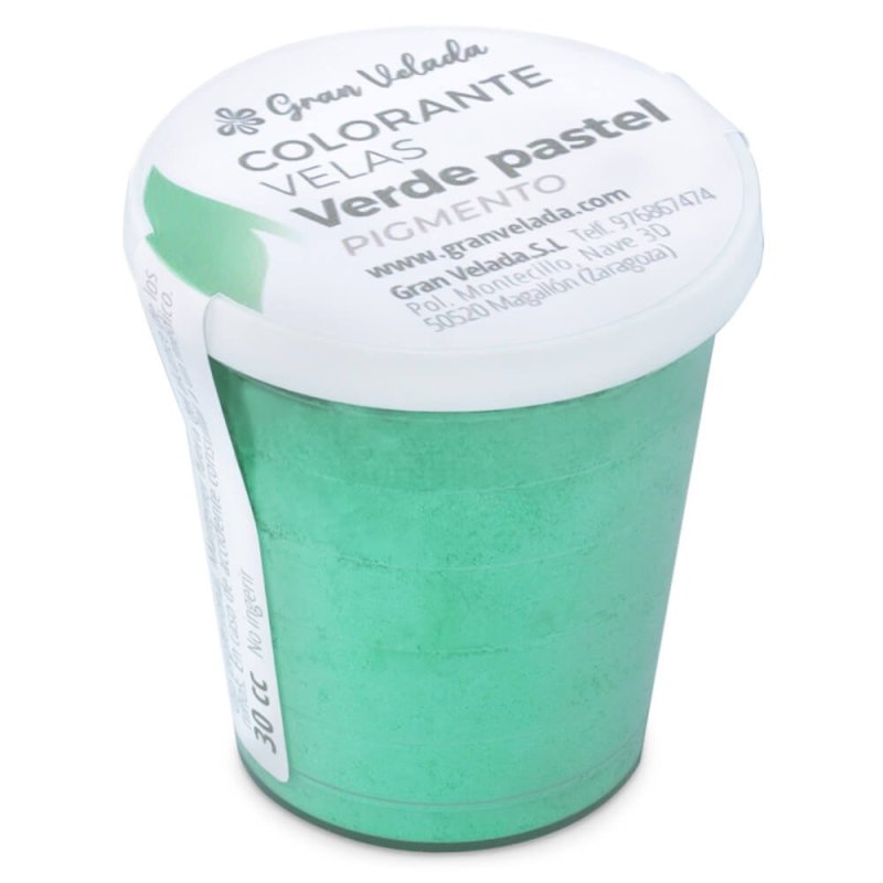 Colorante para velas verde pastel pigmento