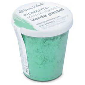 Pigmento verde pastel para artesanato