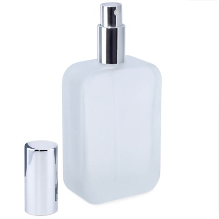 Frasco de perfume de vidro fosco petaca 100 ml