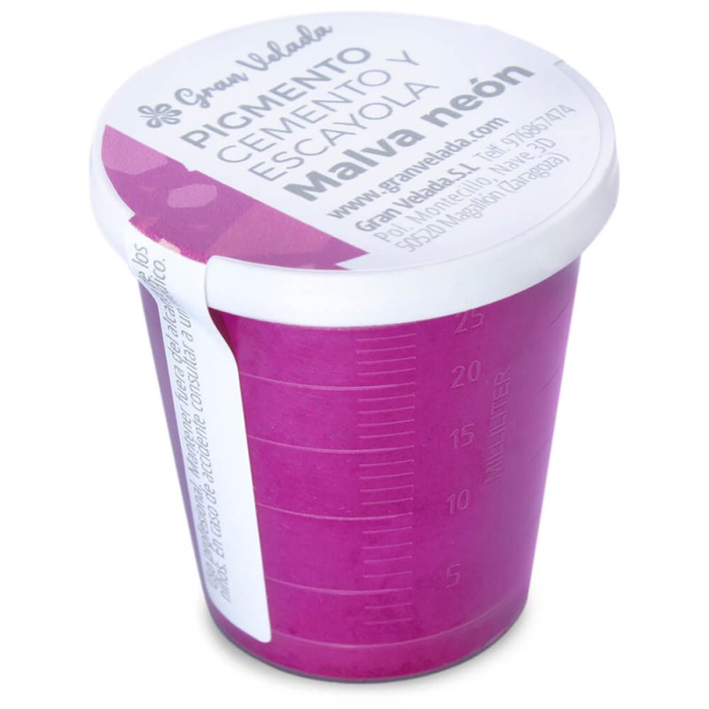 Pigment mauve néon pour ciment et plâtre