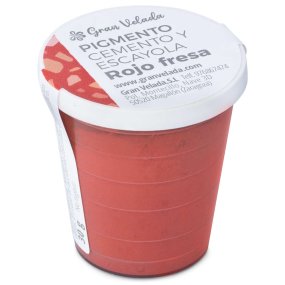 Pigmento vermelho morango para cimento e gesso