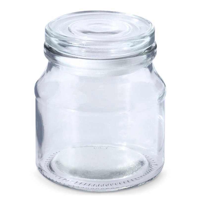 Tarro circular de cristal de 120 ml