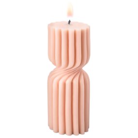 Molde estriado em espiral para velas Molde estriado em espiral para velas