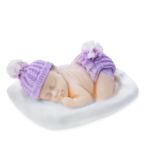 Molde bebe con pompon Molde bebe con pompon