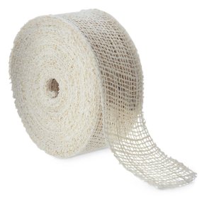 Ruban de jute blanc