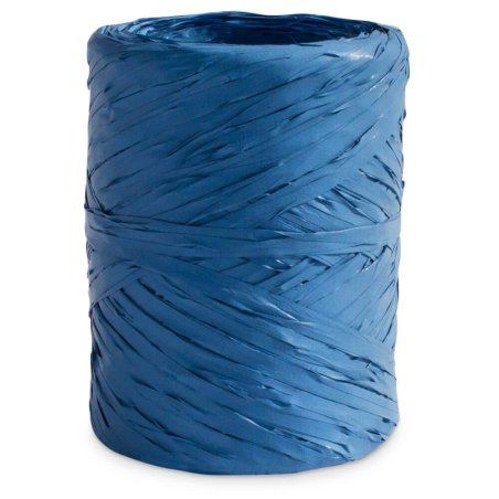 Ruban de raphia bleu pétrole