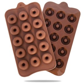Molde de silicona 15 mini rosquillas Molde de silicona 15 mini rosquillas