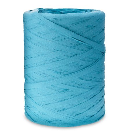 Ruban de raphia turquoise