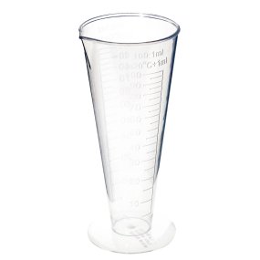Vaso medidor 100 ml com forma de cone