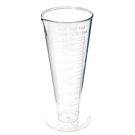 Verre doseur 100 ml en forme de cône