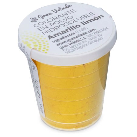 Colorante amarillo limon hidrosoluble en polvo