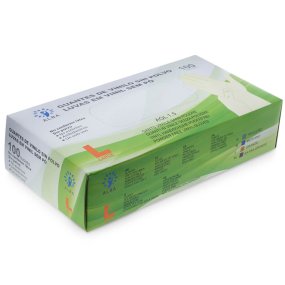 Gants en vinyle L boîte de 100 unités Gants en vinyle L boîte de 100 unités