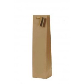 Saco cor natural 3/4 sem janela para garrafa