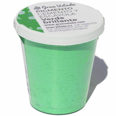 Pigment vert brillant pour ciment et plâtre