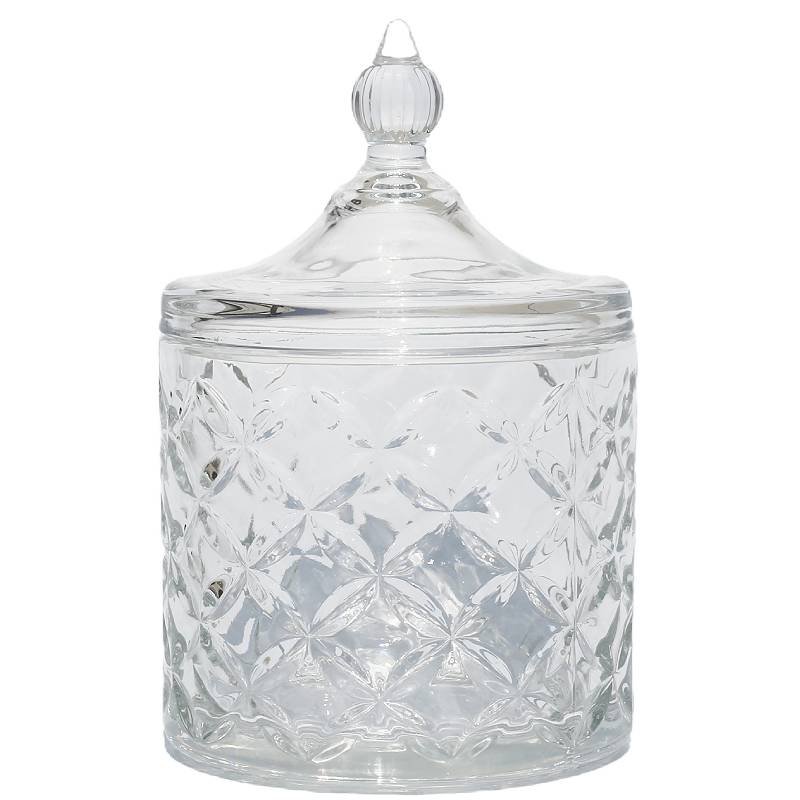 Recipiente velas cristal tapa