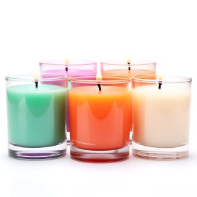 Vaso recto 150 ml para velas con corcho